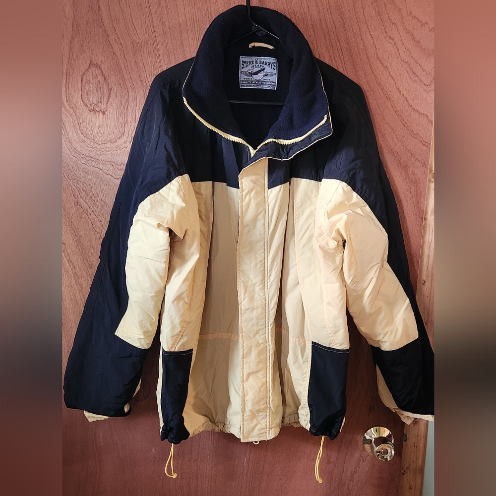 Steve & Barrys  Yellow & Black Weather Jacket Sz Xl